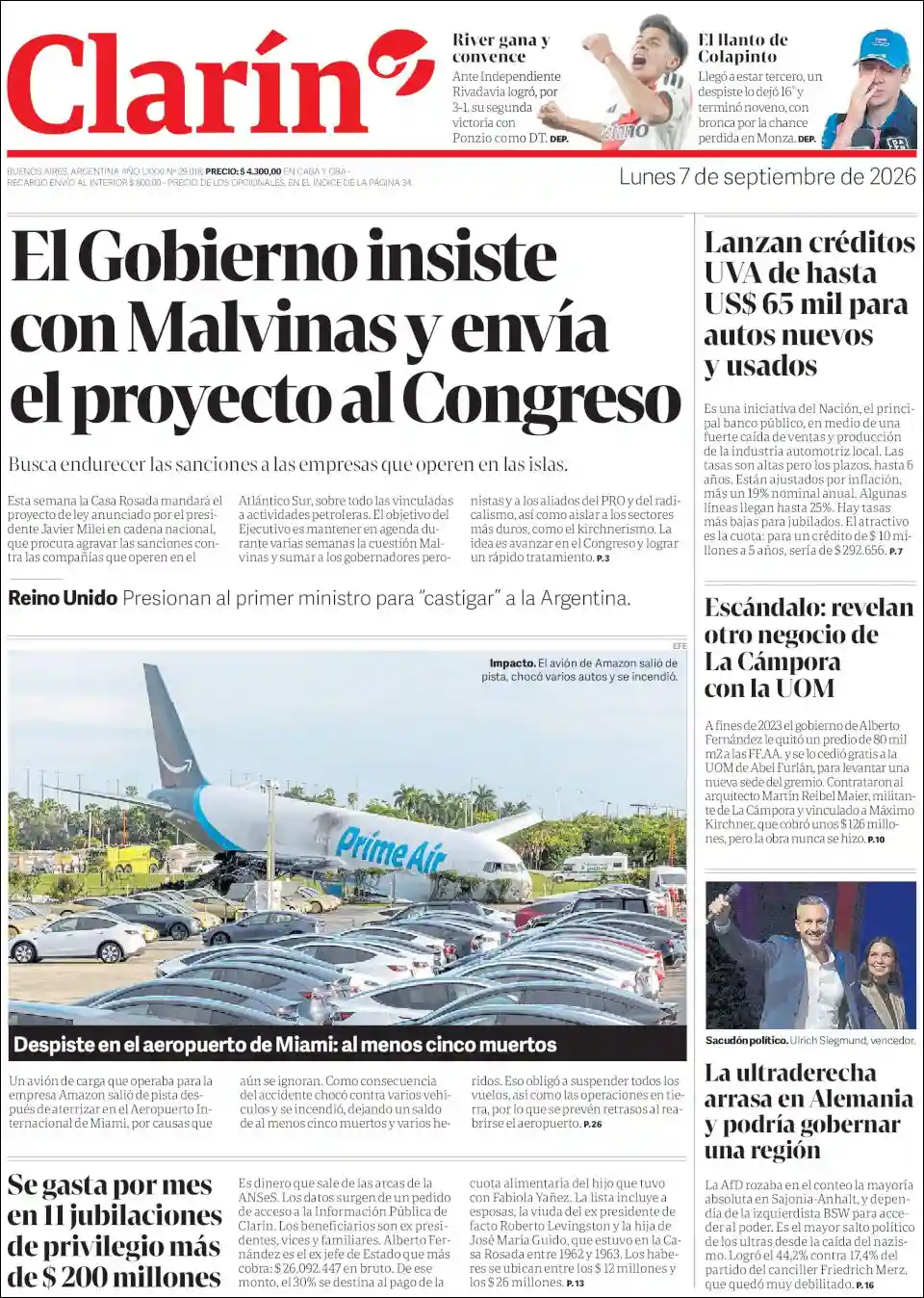 Evolucion Streaming | COOPERATIVA KEOKEN - Tapa del diario Clarin